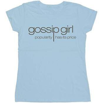 textil Mujer Camisetas manga larga Gossip Girl Classic Logo Azul