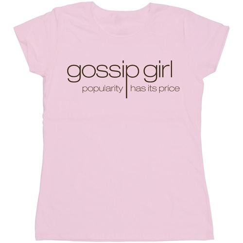 textil Mujer Camisetas manga larga Gossip Girl Classic Logo Rojo