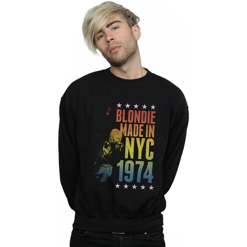 textil Hombre Sudaderas Blondie Rainbow NYC Negro