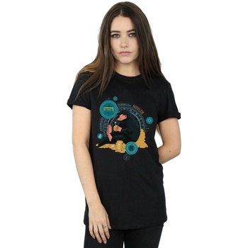 textil Mujer Camisetas manga larga Fantastic Beasts Sitting Niffler Negro