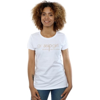 textil Mujer Camisetas manga larga Gossip Girl BI22905 Blanco