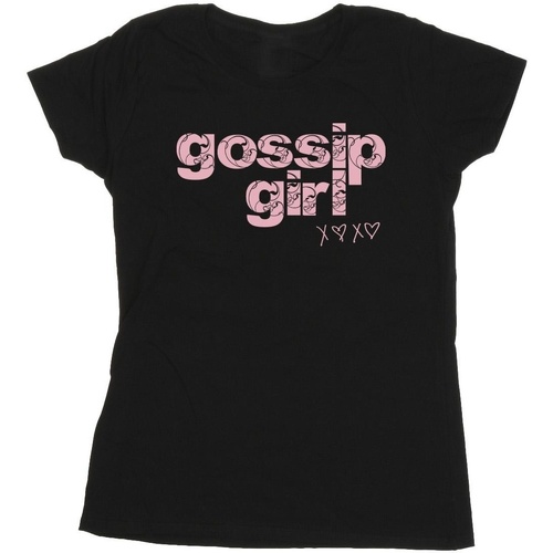 textil Mujer Camisetas manga larga Gossip Girl BI22908 Negro