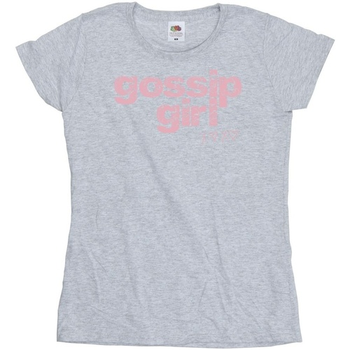 textil Mujer Camisetas manga larga Gossip Girl Swirl Logo Gris