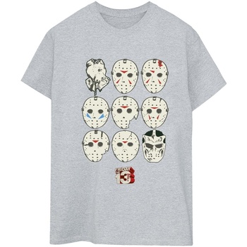 textil Mujer Camisetas manga larga Friday The 13Th Jason Masks Gris