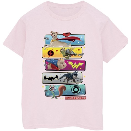 textil Hombre Camisetas manga larga Dc Comics DC League Of Super-Pets Character Pose Rojo