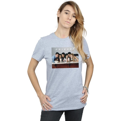 textil Mujer Camisetas manga larga Friends Group Photo Milkshakes Gris