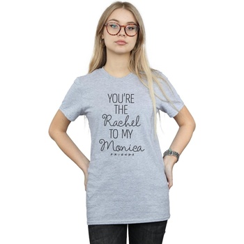 textil Mujer Camisetas manga larga Friends You're The Rachel To My Monica Gris