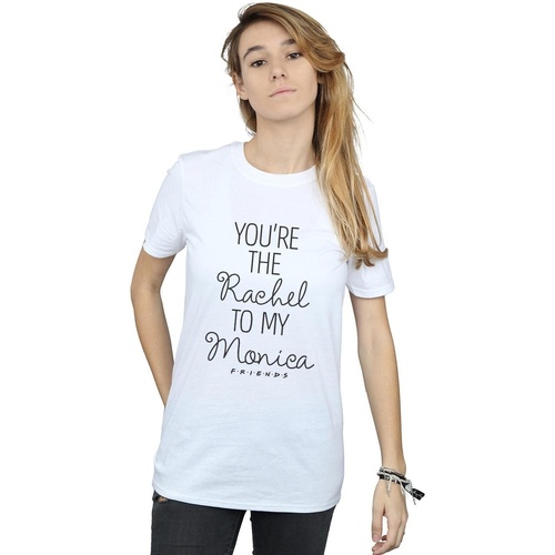 textil Mujer Camisetas manga larga Friends You're The Rachel To My Monica Blanco