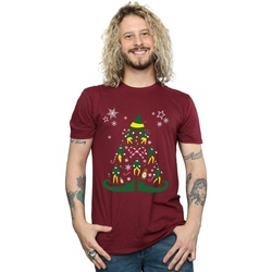 textil Hombre Camisetas manga larga Elf Christmas Tree Multicolor