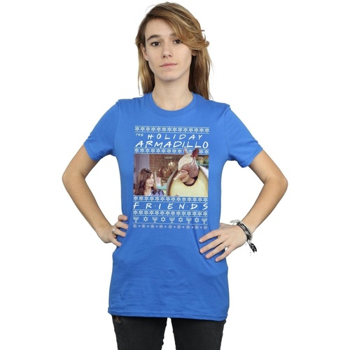 textil Mujer Camisetas manga larga Friends Fair Isle Holiday Armadillo Azul