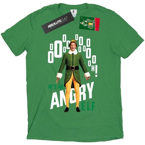 textil Hombre Camisetas manga larga Elf Angry Verde