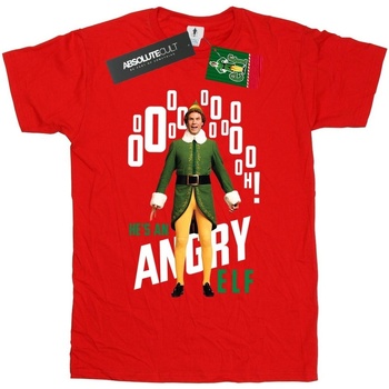 textil Hombre Camisetas manga larga Elf Angry Rojo