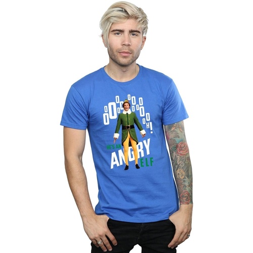 textil Hombre Camisetas manga larga Elf Angry Azul