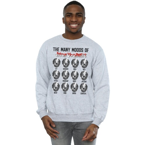 textil Hombre Sudaderas Friday 13Th The Many Moods Of Jason Voorhees Gris