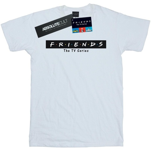 textil Mujer Camisetas manga larga Friends Logo Block Blanco