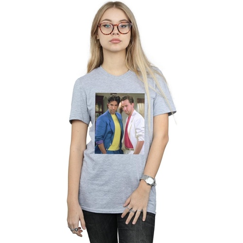 textil Mujer Camisetas manga larga Friends 80's Ross And Chandler Gris