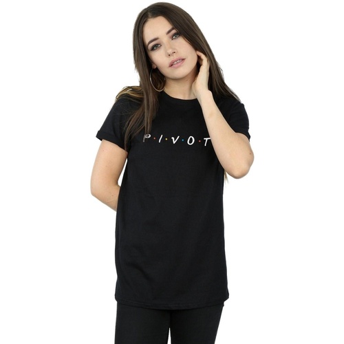 textil Mujer Camisetas manga larga Friends Pivot Logo Negro