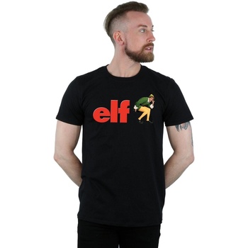 textil Hombre Camisetas manga larga Elf Crouching Logo Negro