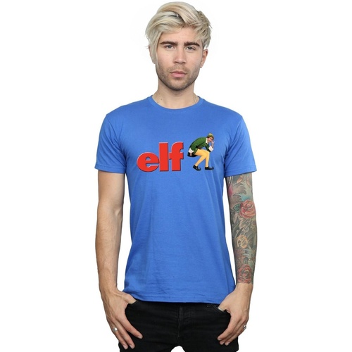 textil Hombre Camisetas manga larga Elf Crouching Logo Azul