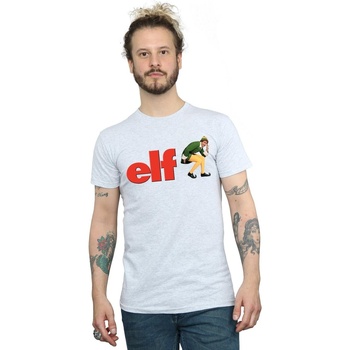 textil Hombre Camisetas manga larga Elf Crouching Logo Gris