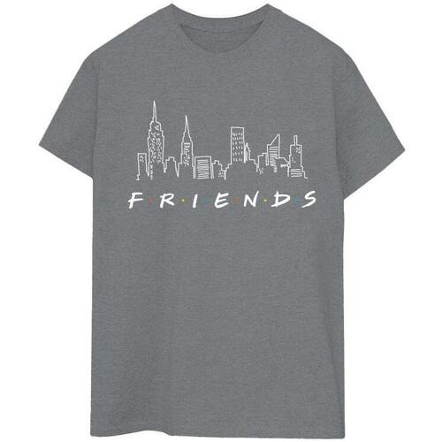 textil Mujer Camisetas manga larga Friends Skyline Logo Gris