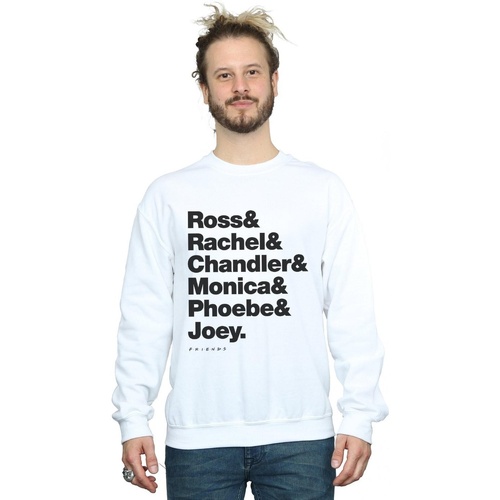 textil Hombre Sudaderas Friends First Names Text Blanco