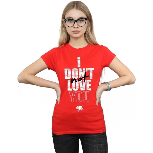 textil Mujer Camisetas manga larga Disney High School Musical The Musical Not Love You Rojo