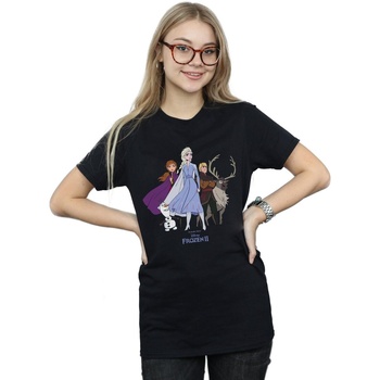 textil Mujer Camisetas manga larga Disney Frozen 2 Group Negro