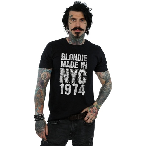 textil Hombre Camisetas manga larga Blondie Punk NYC Negro