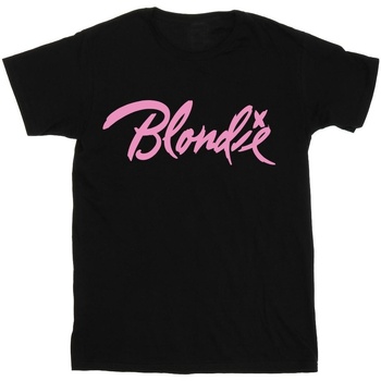textil Hombre Camisetas manga larga Blondie Classic Logo Negro
