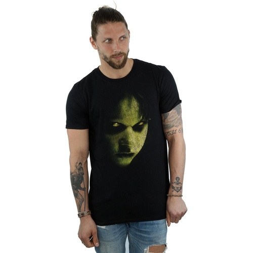 textil Hombre Camisetas manga larga The Exorcist Regan Face Negro
