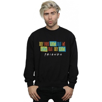 textil Hombre Sudaderas Friends They Don't Know Script Negro
