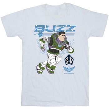 textil Niño Camisetas manga corta Disney Lightyear Buzz Run To Action Blanco