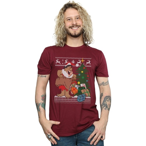textil Hombre Camisetas manga larga The Flintstones Christmas Fair Isle Multicolor