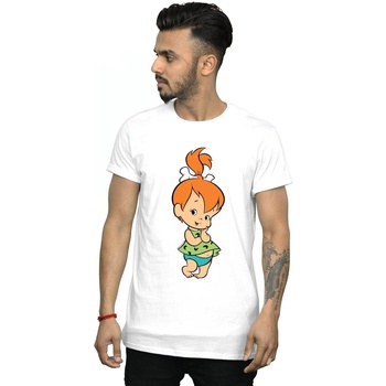 textil Hombre Camisetas manga larga The Flintstones  Blanco