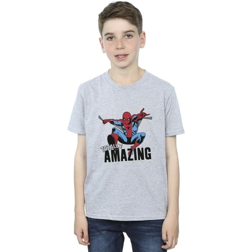 textil Niño Camisetas manga corta Marvel Spider-Man Amazing Gris