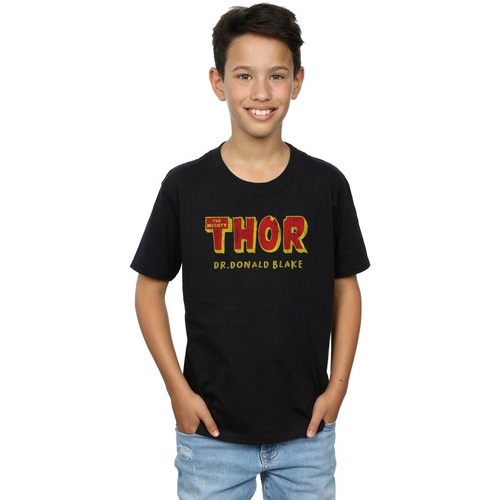 textil Niño Camisetas manga corta Marvel Thor AKA Dr Donald Blake Negro