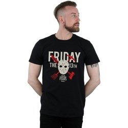 textil Hombre Camisetas manga larga Friday 13Th Day Of Fear Negro