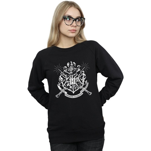 textil Mujer Sudaderas Harry Potter Hogwarts Badge Wands Negro
