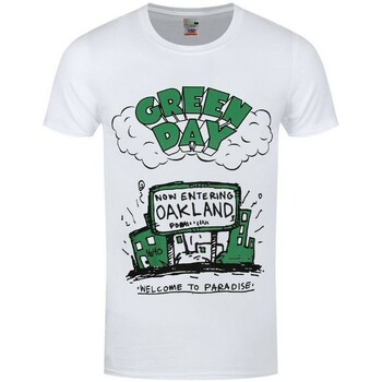 textil Camisetas manga larga Green Day Welcome To Paradise Blanco