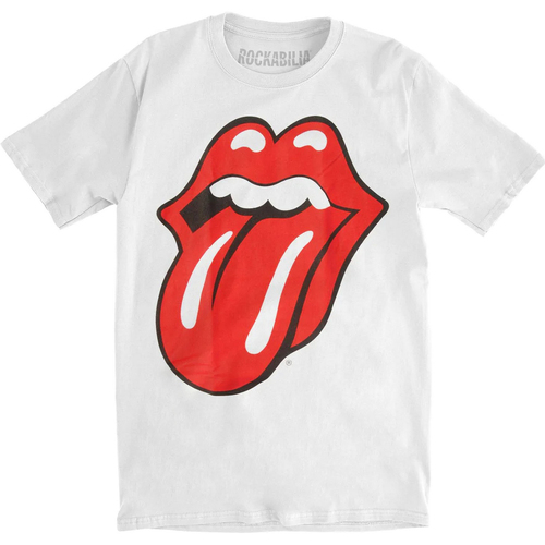 textil Mujer Camisetas manga larga The Rolling Stones Classic Blanco