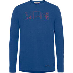 textil Hombre Sudaderas Vaude Men's Rosemoor LS T-Shirt III Azul