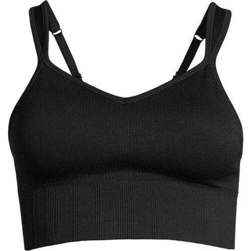 textil Mujer Sudaderas Casall Seamless Rib Padded Sports Bra Negro