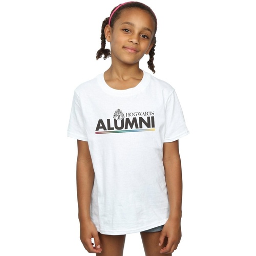 textil Niña Camisetas manga larga Harry Potter Hogwarts Alumni Blanco
