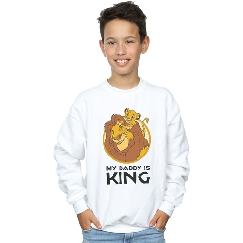 textil Niño Sudaderas Disney The Lion King My Daddy Is King Blanco