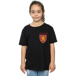 textil Niña Camisetas manga larga Harry Potter Gryffindor Lion Faux Pocket Negro