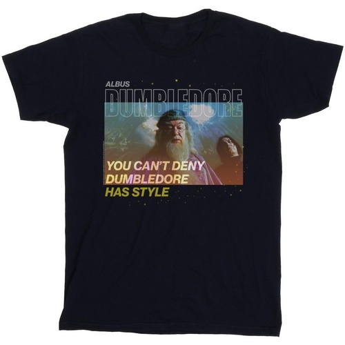 textil Niña Camisetas manga larga Harry Potter Dumbledore Style Azul