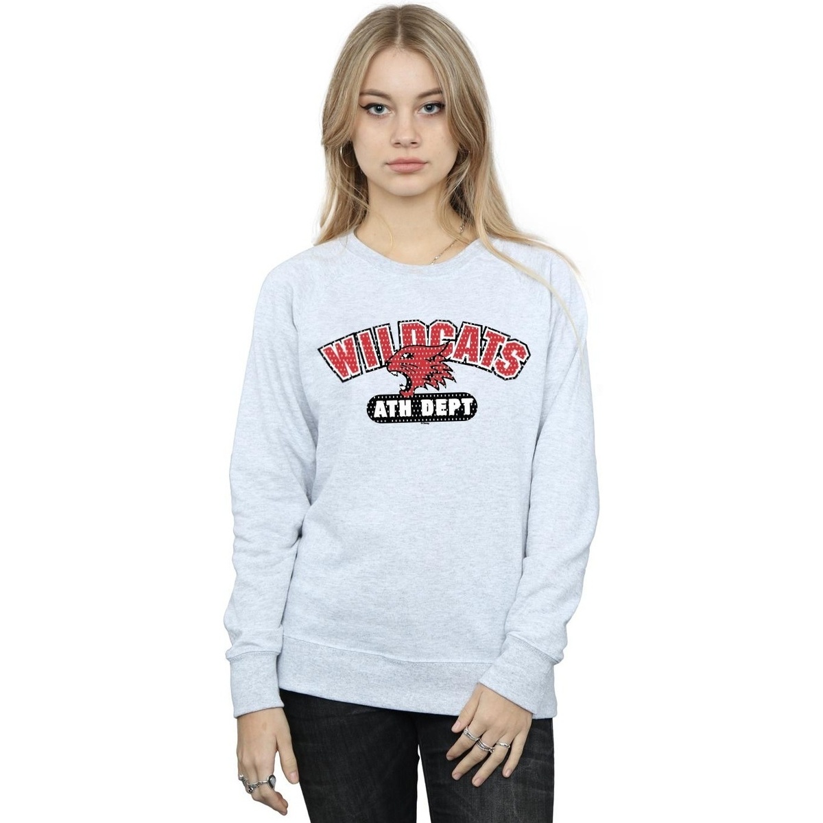 textil Mujer Sudaderas Disney High School Musical The Musical Wildcats Athletic Gris