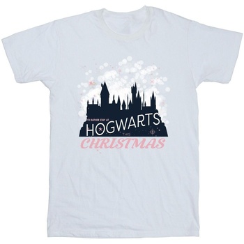 textil Niña Camisetas manga larga Harry Potter Hogwarts Christmas Blanco