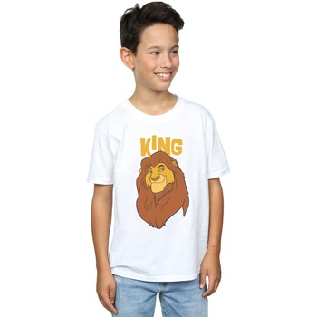 textil Niño Camisetas manga corta Disney The Lion King Mufasa King Blanco